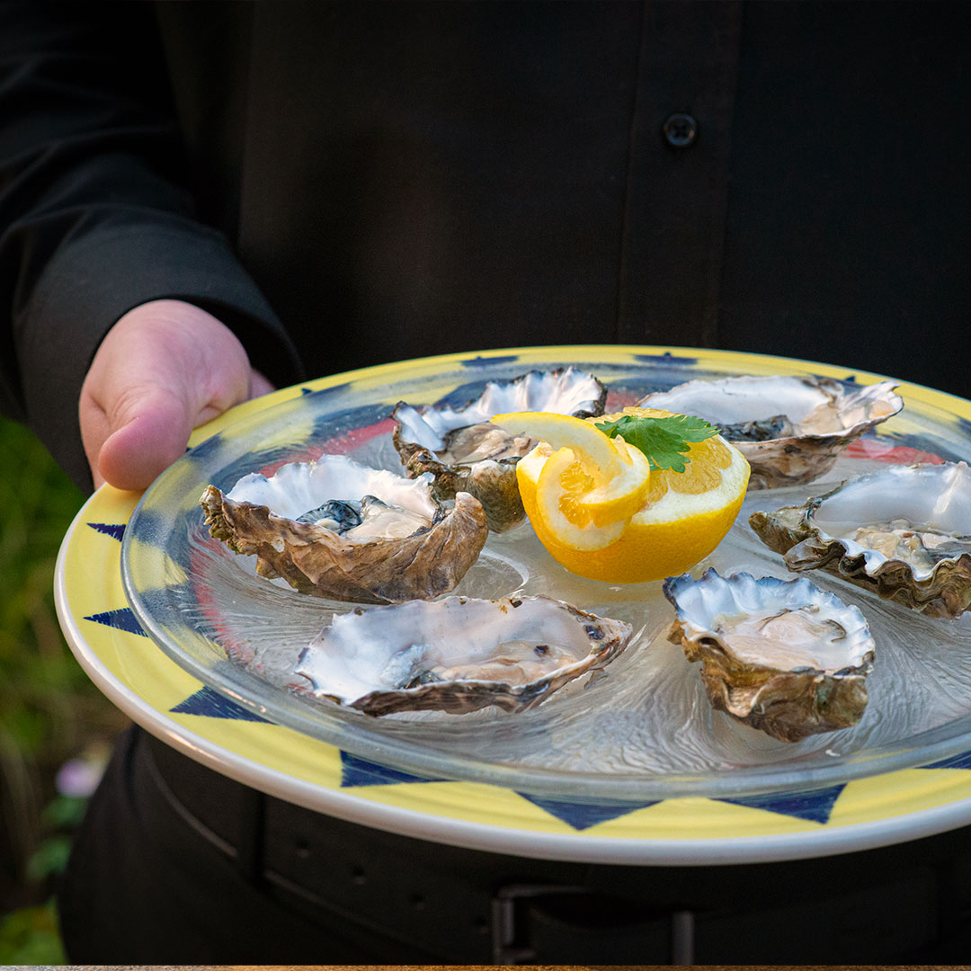 Oysters on the Half Shell on the Cottonwood Grille Riverside Patio